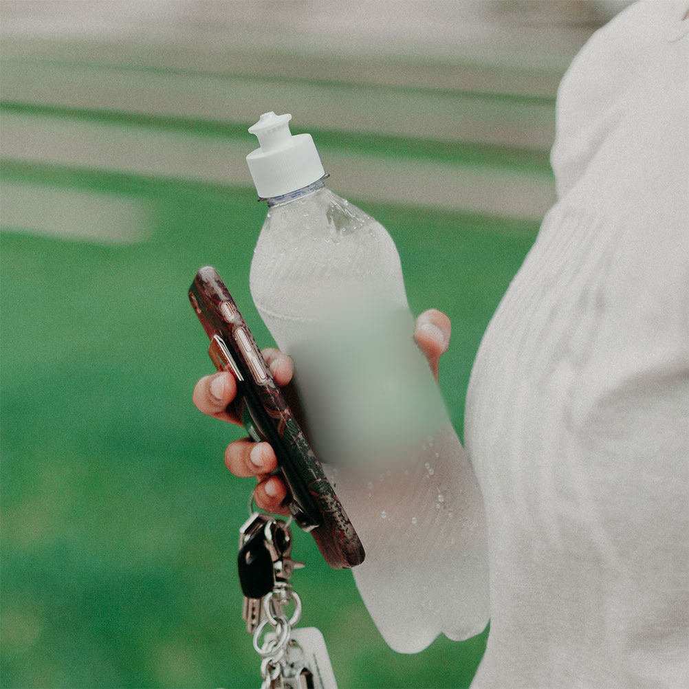Outdoor Sport Glass Water Bottle - 30 tapas de botella de agua