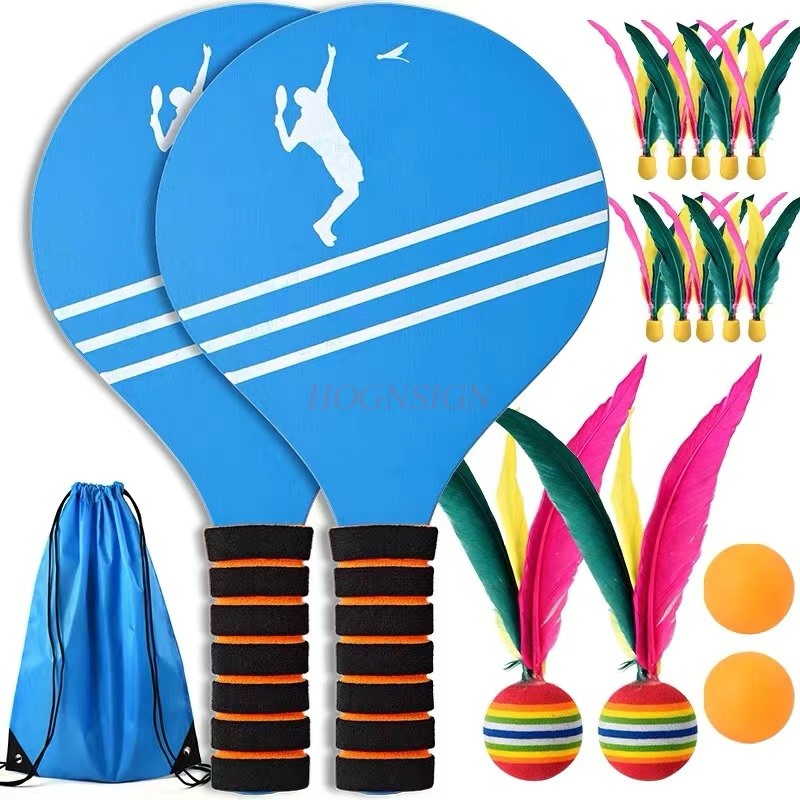 Indoor Sport And Outdoor Sports - Raqueta de bádminton de madera maciza