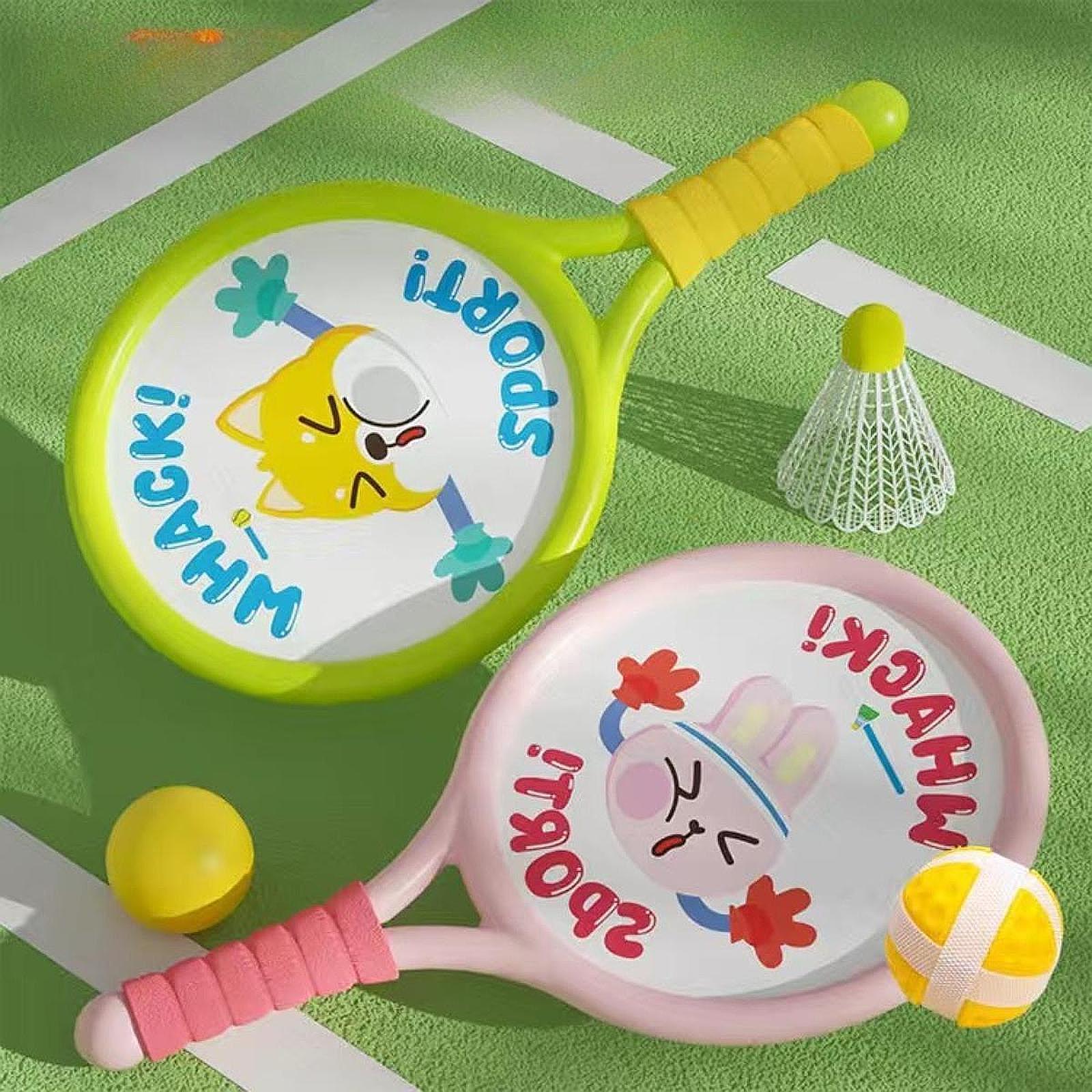 Indoor Sport And Outdoor Sports - 2 Raquetas de Bádminton para Niños