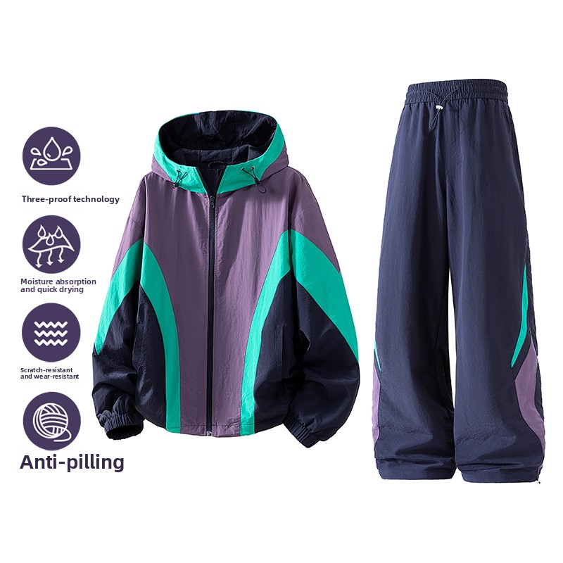 Outdoor Sports Outfit - Nuevo conjunto de chaqueta de dos