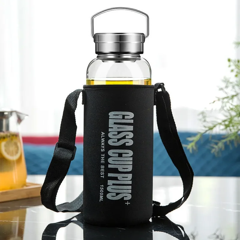 Outdoor Sport Glass Water Bottle - Botella de agua de vidrio de
