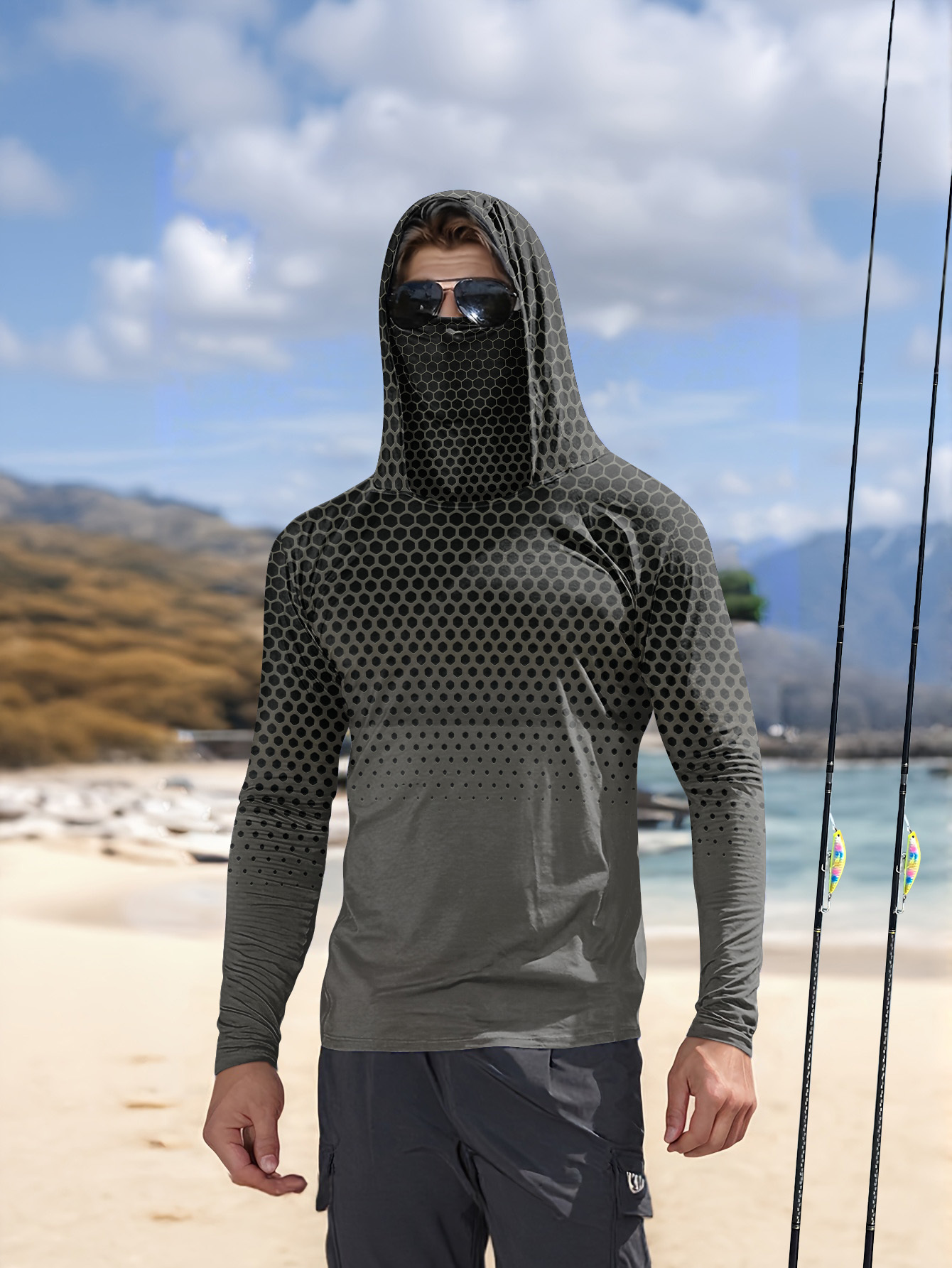 Outdoor Sports Outfit - Conjunto de Pesca para Hombre, Verano