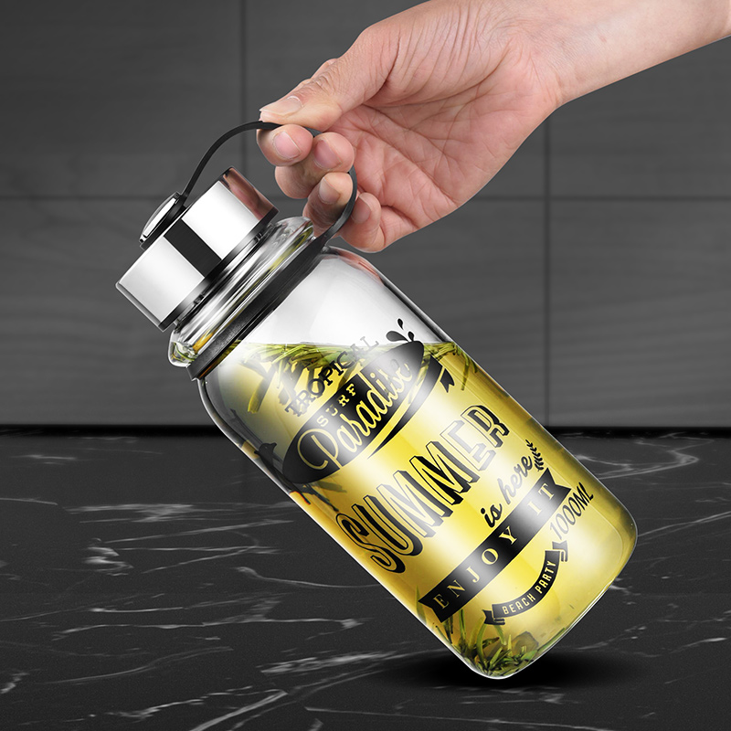 GIANXI-botellas de agua de vid - Outdoor Sport Glass Water Bottle reseña y precio