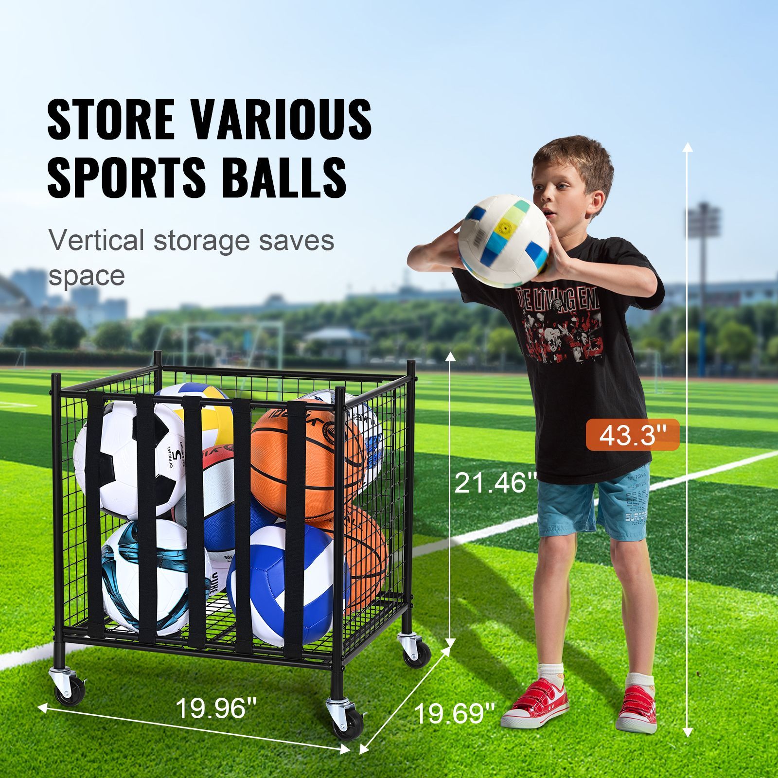 Carrito de Almacenamiento de P - Indoor Sport And Outdoor Sports reseña y precio