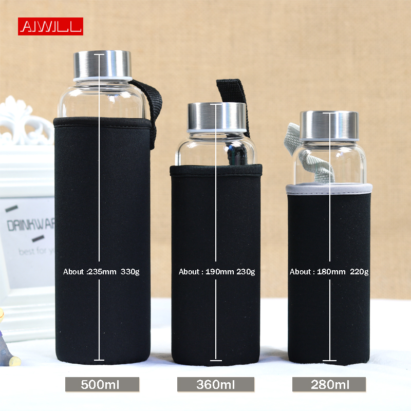 AIWILL Venta caliente botella  - Outdoor Sport Glass Water Bottle reseña y precio