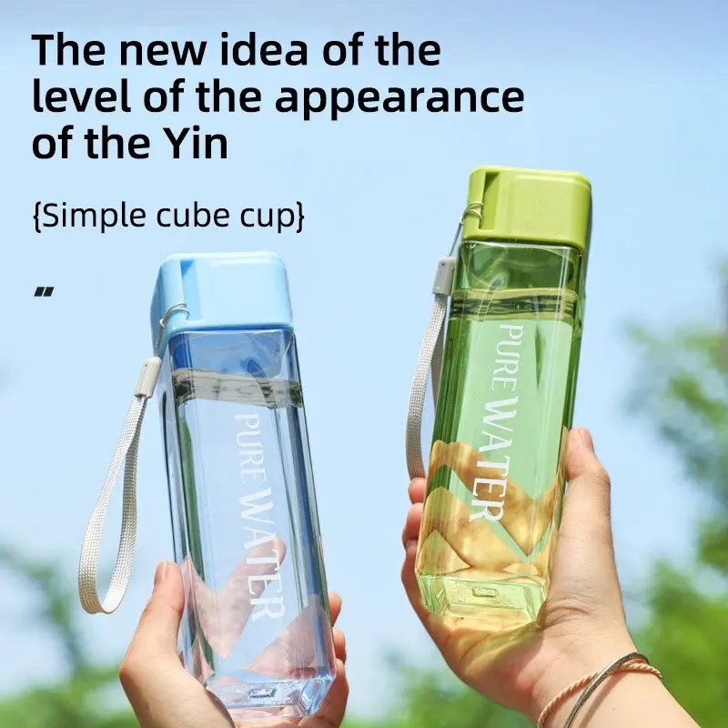450 ml, 1 pieza de vaso cuadra - Outdoor Sport Glass Water Bottle reseña y precio