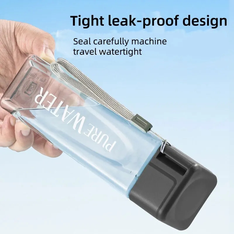 450 ml, 1 pieza de vaso cuadra - Outdoor Sport Glass Water Bottle reseña y precio