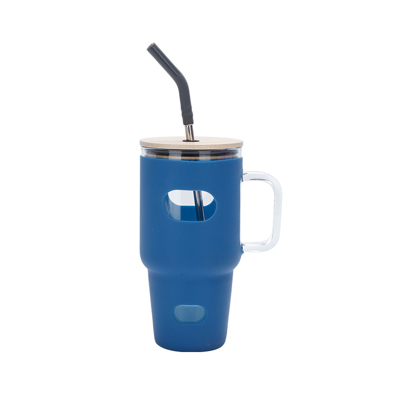Taza de agua de paja con tapa  - Outdoor Sport Glass Water Bottle reseña y precio