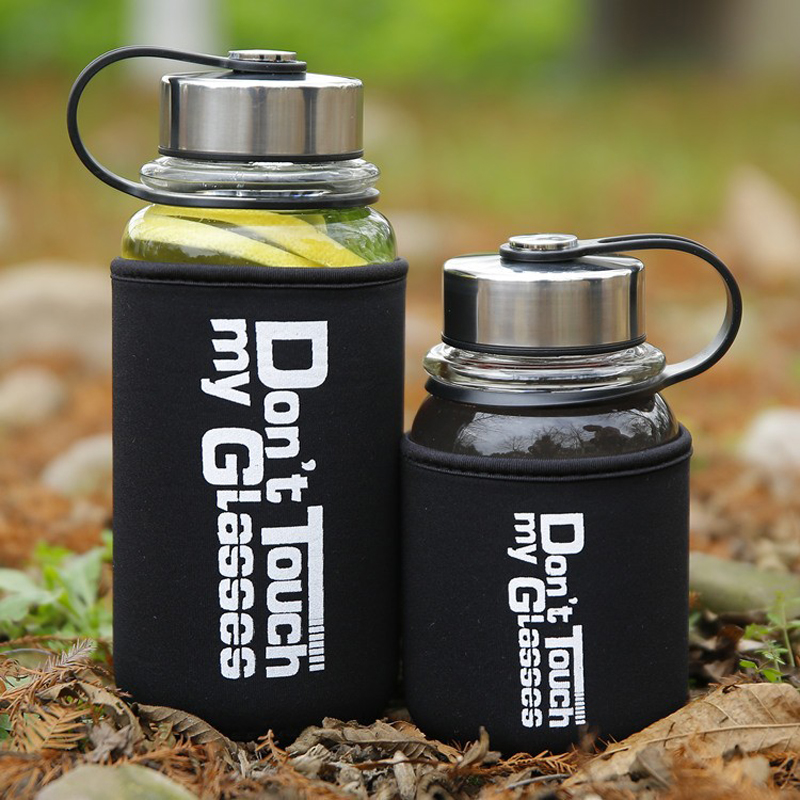 Botella de agua deportiva de v - Outdoor Sport Glass Water Bottle reseña y precio
