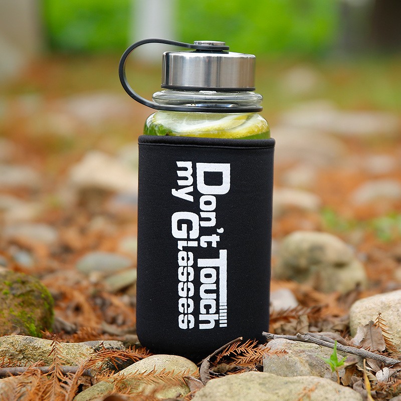 Botella de agua deportiva de v - Outdoor Sport Glass Water Bottle reseña y precio