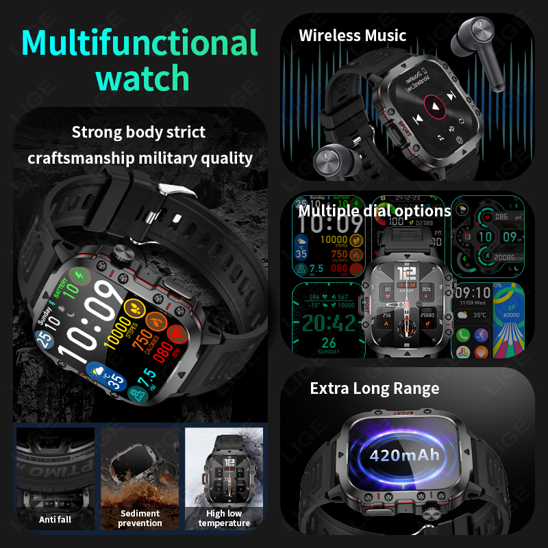 Reloj inteligente LIGE para ex - Outdoor Sport Day reseña y precio