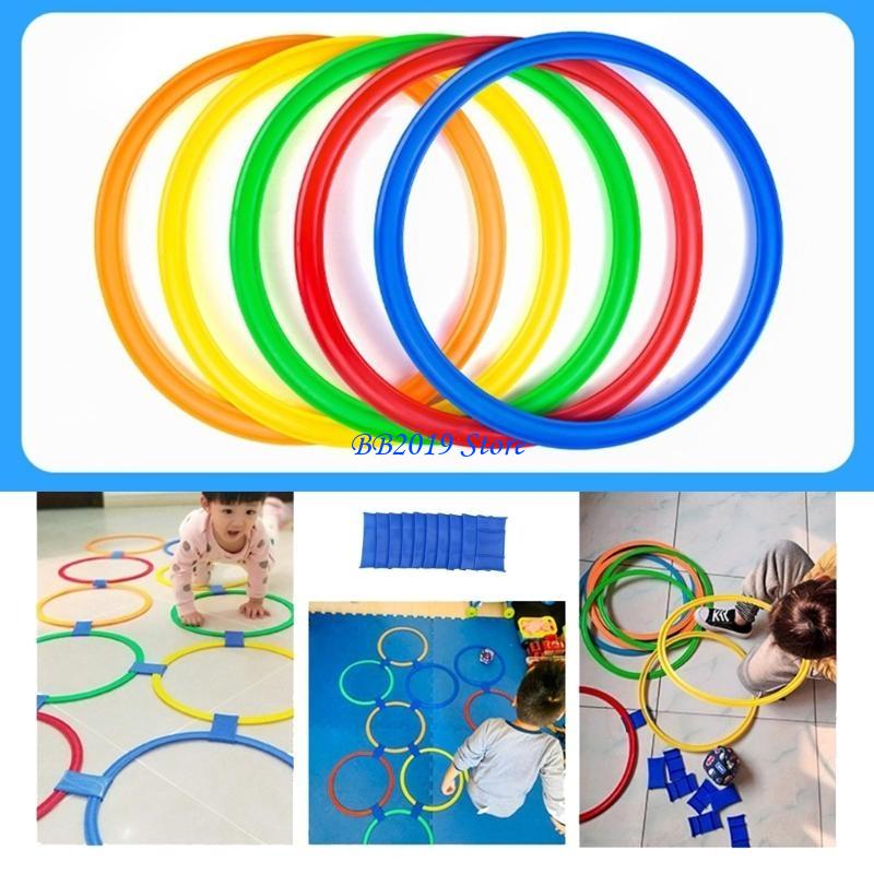 Juego aro para saltar colorido - Indoor Sport And Outdoor Sports reseña y precio