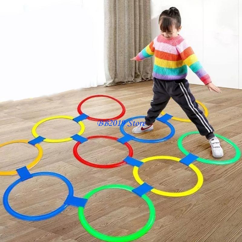 Juego aro para saltar colorido - Indoor Sport And Outdoor Sports reseña y precio
